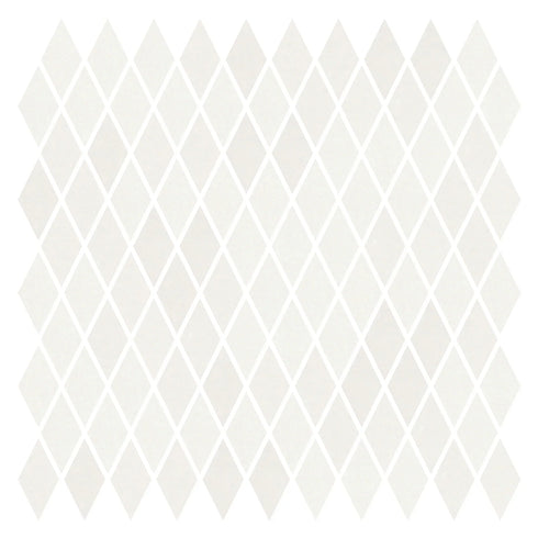 Thassos White 1" X 2" Diamond / Rhomboid Mosaic Polished