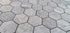 Tundra Gray Marble Hexagon Mosaic Tile 2x2"