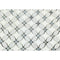 Thassos White Flower Border w / Blue Polished
