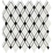 Thassos White Lattice (Thassos + Carrara White + Black) Polished