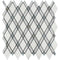 Thassos White Lattice (Thassos + Carrara White + Blue) Polished