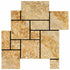 Valencia Travertine Brushed & Chiseled Versailles Floor Tile