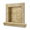 Walnut Travertine Hand Made Shampoo Niche Accessories - Small