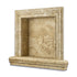 Walnut Travertine Hand Made Shampoo Niche Accessories - Small