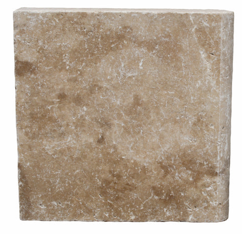 Walnut Travertine Tumbled Pool Coping 12x12" 2"
