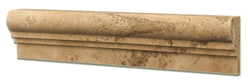 Walnut 2 1/2" x 12" OG-2 (Double-step Chair Rail Trim) Honed