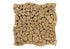 Walnut Travertine Tumbled Flat Pebble Mosaic Tile
