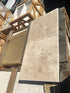 Walnut Travertine Brushed & Chiseled Floor Tile 18x18"
