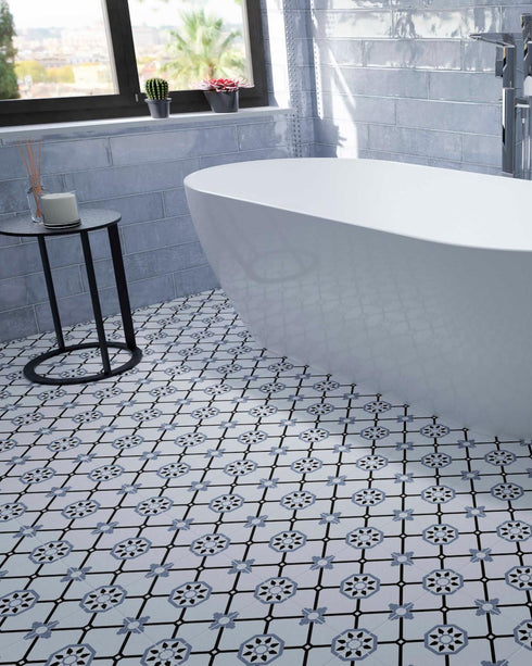 Alba Azul Decorative Porcelain Tiles Wall And Floor Tile