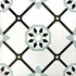 a picture of a white and black tile pattern