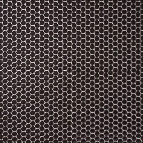 Italian Black Penny Round Matte Honed Backsplash Mosaic Tile