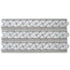 Carrara White 4 3/4" X 12" Basketweave Border Blue Dots Polished