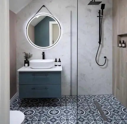 Brindisi Azul Decorative 9x9" Wall And Floor Tile