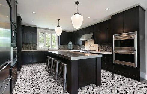 Brindisi Gris Decorative 9x9" Wall And Floor Tile