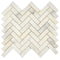 Calacatta Oliva Marble Mosaic - 3/8 Chevron Mosaic