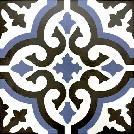 Cosenza Azul Decorative Porcelain Wall And Floor Tile 9x9"