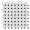Thassos White Basketweave Mosaic w/ Black Polished