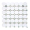 Thassos White Octave w/ Green (Long Octagon) Mosaic Polished