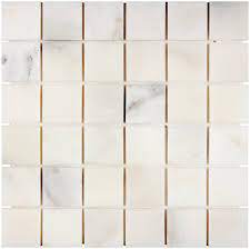 Calacatta Oliva Marble Mosaic 2" X 2" 3/8 Mosaic