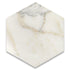 Calacatta Gold Honed Hexagon Mosaic Backsplash Wall Tile 6"