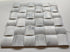 Carrara White 3-D Small-Bread Mosaic Polished