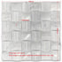 Carrara White 3-D Small-Bread Mosaic Polished
