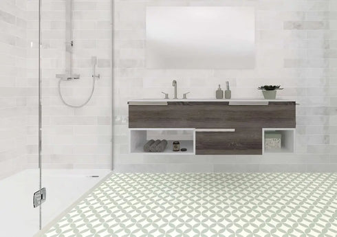 Tokio Verde Decorative Porcelain Tiles Wall And Floor Tile 9x9"