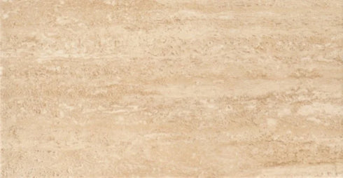 Ivory Travertine Vein Cut Filled & Polished Wall and Floor Tile 12x24"